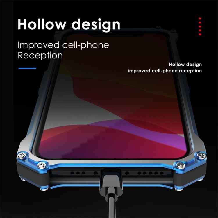 R-JUST Shockproof Dustproof Armor Metal Protective Case
