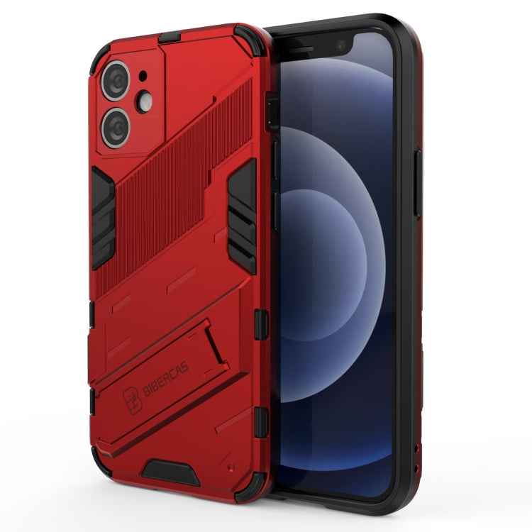 Punk Armor 2 in 1 PC + TPU Shockproof Case with Invisible Holder, For iPhone 12 mini, For iPhone 12, For iPhone 12 Pro, For iPhone 12 Pro Max, For iPhone 11 Pro, For iPhone 11