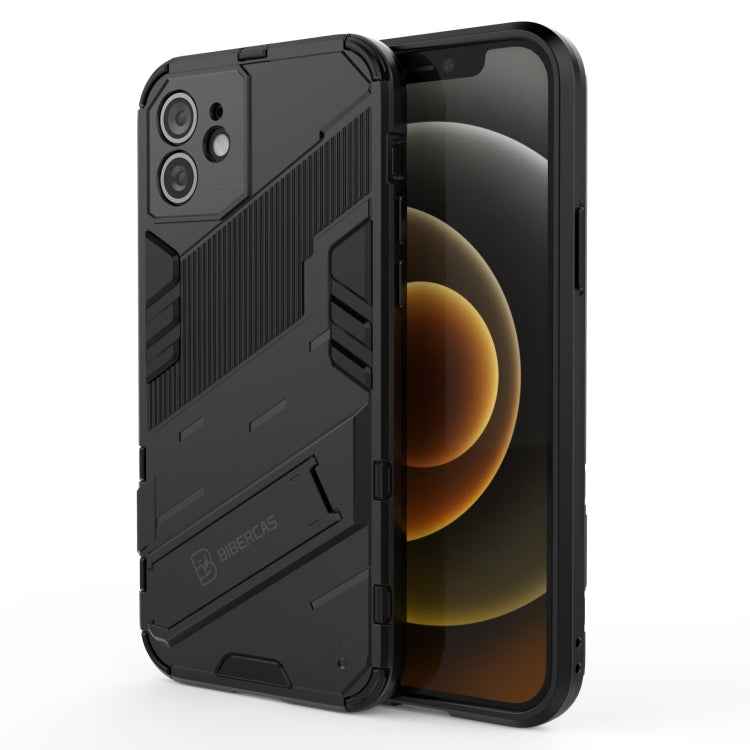 Punk Armor 2 in 1 PC + TPU Shockproof Case with Invisible Holder, For iPhone 12 mini, For iPhone 12, For iPhone 12 Pro, For iPhone 12 Pro Max, For iPhone 11 Pro, For iPhone 11