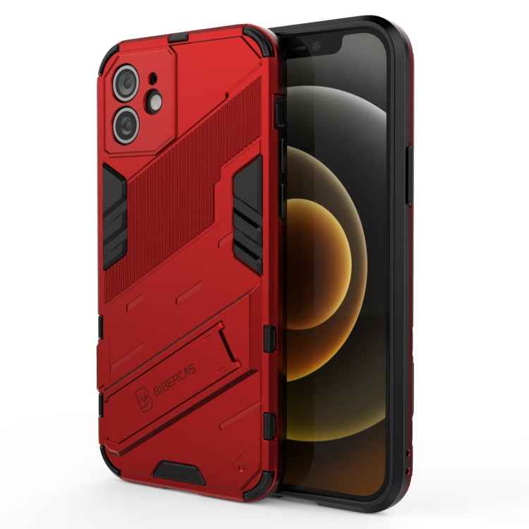 Punk Armor 2 in 1 PC + TPU Shockproof Case with Invisible Holder, For iPhone 12 mini, For iPhone 12, For iPhone 12 Pro, For iPhone 12 Pro Max, For iPhone 11 Pro, For iPhone 11