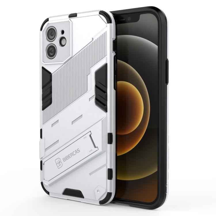 Punk Armor 2 in 1 PC + TPU Shockproof Case with Invisible Holder, For iPhone 12 mini, For iPhone 12, For iPhone 12 Pro, For iPhone 12 Pro Max, For iPhone 11 Pro, For iPhone 11
