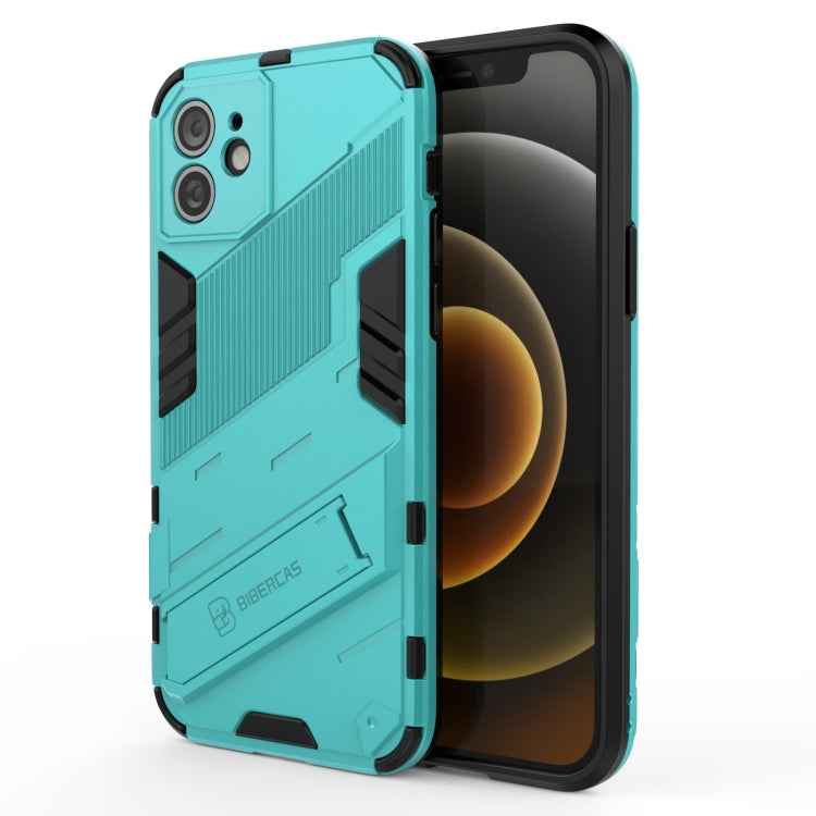 Punk Armor 2 in 1 PC + TPU Shockproof Case with Invisible Holder, For iPhone 12 mini, For iPhone 12, For iPhone 12 Pro, For iPhone 12 Pro Max, For iPhone 11 Pro, For iPhone 11