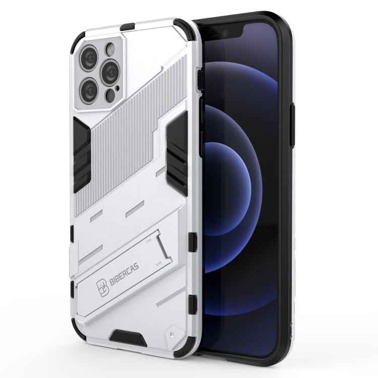 Punk Armor 2 in 1 PC + TPU Shockproof Case with Invisible Holder, For iPhone 12 mini, For iPhone 12, For iPhone 12 Pro, For iPhone 12 Pro Max, For iPhone 11 Pro, For iPhone 11