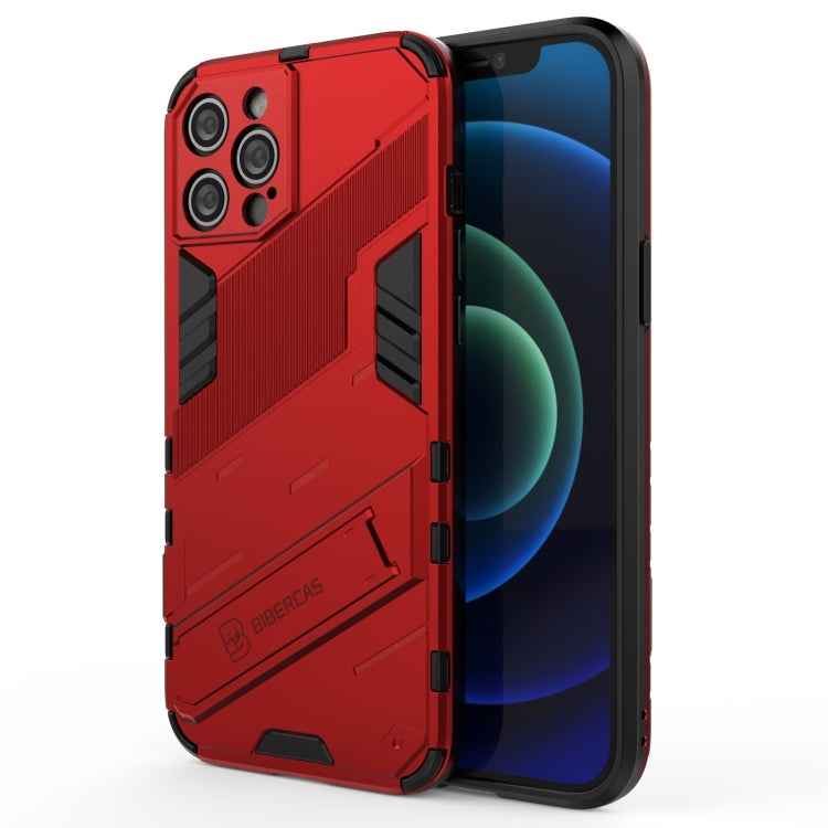 Punk Armor 2 in 1 PC + TPU Shockproof Case with Invisible Holder, For iPhone 12 mini, For iPhone 12, For iPhone 12 Pro, For iPhone 12 Pro Max, For iPhone 11 Pro, For iPhone 11