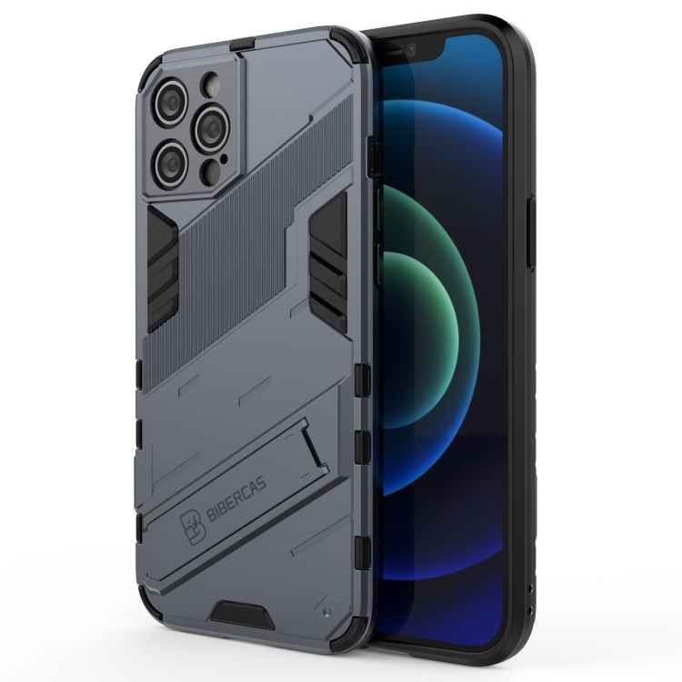 Punk Armor 2 in 1 PC + TPU Shockproof Case with Invisible Holder, For iPhone 12 mini, For iPhone 12, For iPhone 12 Pro, For iPhone 12 Pro Max, For iPhone 11 Pro, For iPhone 11