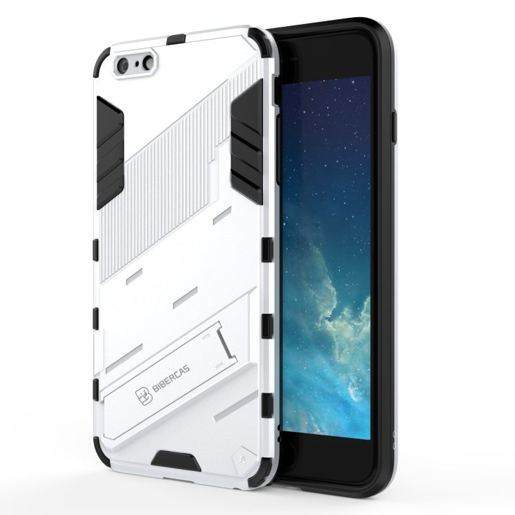 Punk Armor 2 in 1 PC + TPU Shockproof Case with Invisible Holder, For iPhone 11 Pro Max, For iPhone X / XS, For iPhone XR, For iPhone XS Max, For iPhone 6 & 6s, For iPhone 6 Plus & 6s  Plus