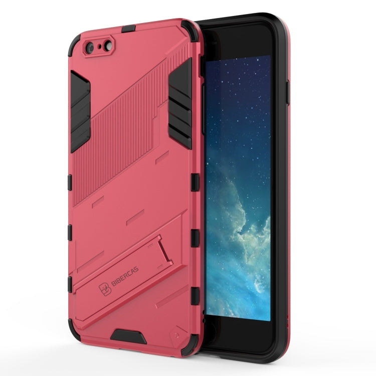 Punk Armor 2 in 1 PC + TPU Shockproof Case with Invisible Holder, For iPhone 11 Pro Max, For iPhone X / XS, For iPhone XR, For iPhone XS Max, For iPhone 6 & 6s, For iPhone 6 Plus & 6s  Plus