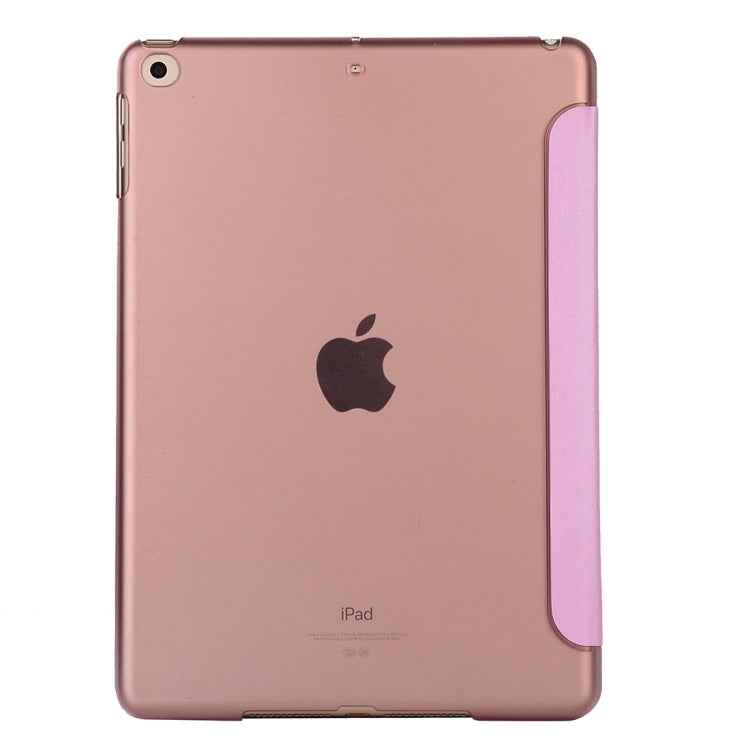 For iPad 10.2 inch Silk Texture Horizontal Flip Magnetic PU Leather Case, with Three-folding Holder & Sleep / Wake-up Function