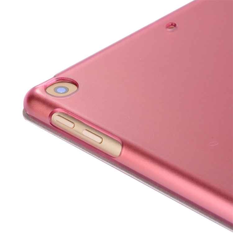 For iPad 10.2 inch Silk Texture Horizontal Flip Magnetic PU Leather Case, with Three-folding Holder & Sleep / Wake-up Function