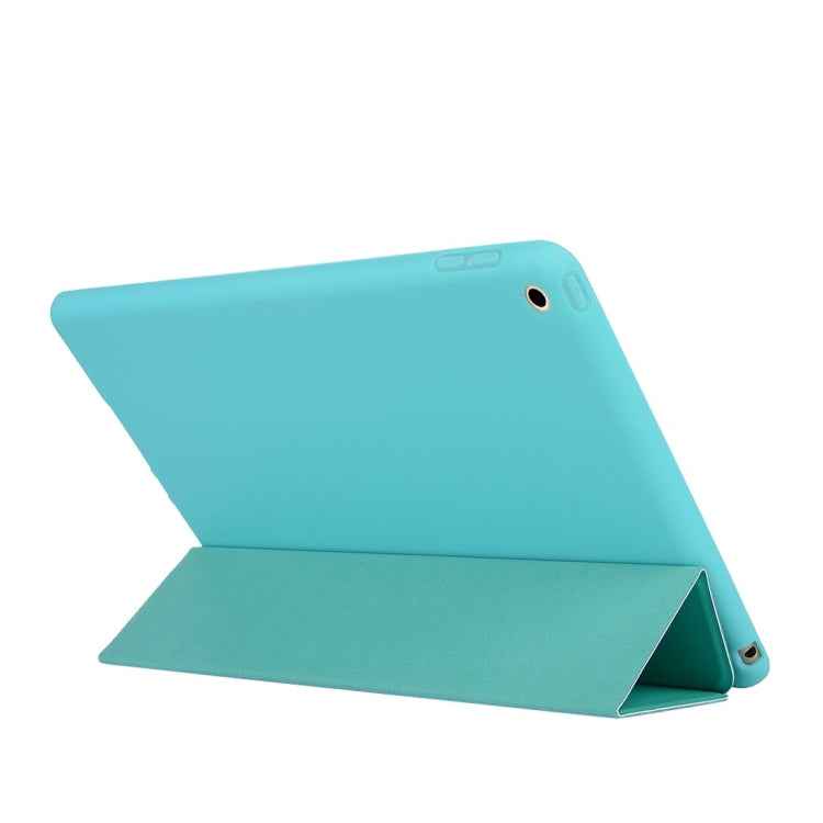 For iPad 10.2 inch TPU Horizontal Flip Leather Case, with Three-folding Holder