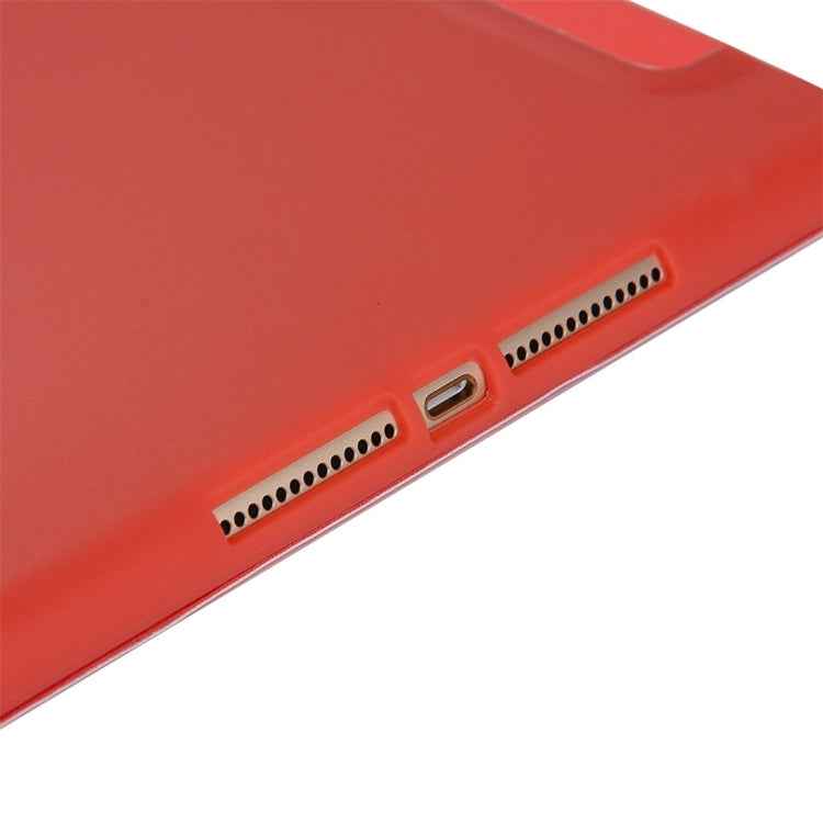 For iPad 10.2 inch TPU Horizontal Flip Leather Case, with Three-folding Holder