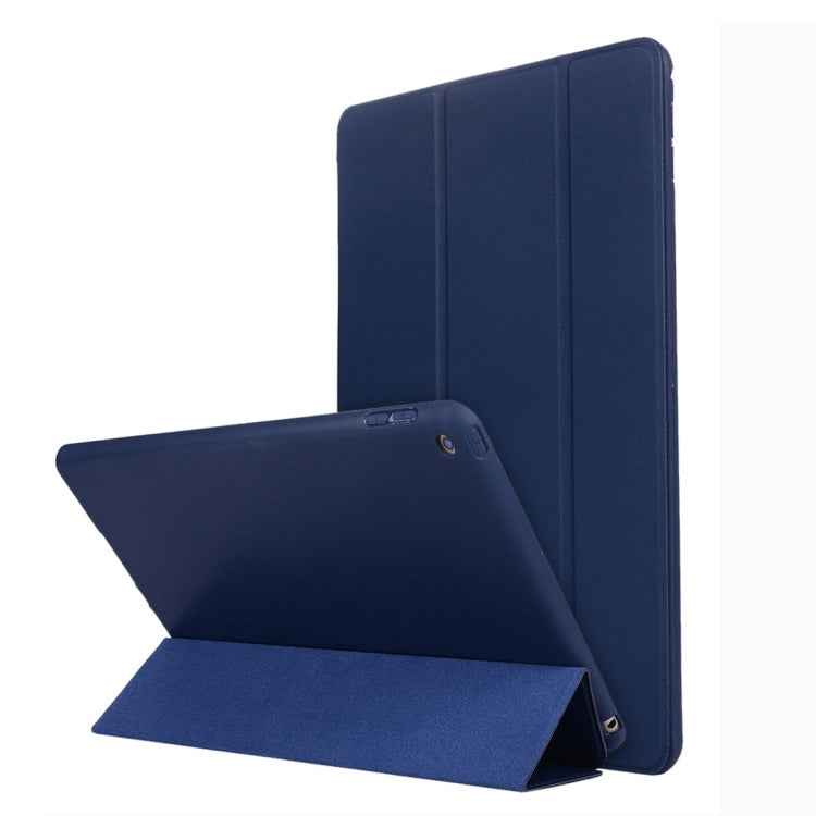 For iPad 10.2 inch TPU Horizontal Flip Leather Case, with Three-folding Holder