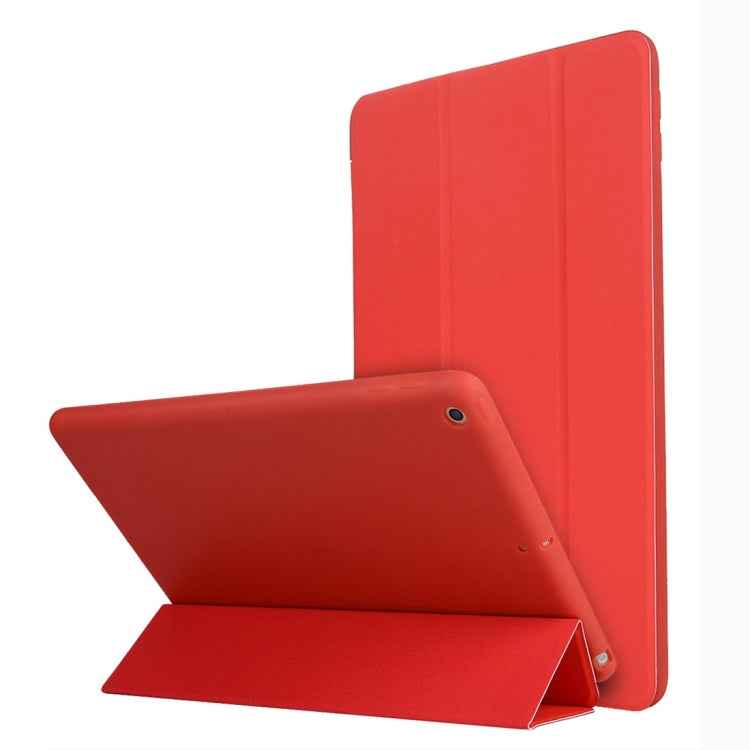 For iPad 10.2 inch TPU Horizontal Flip Leather Case, with Three-folding Holder