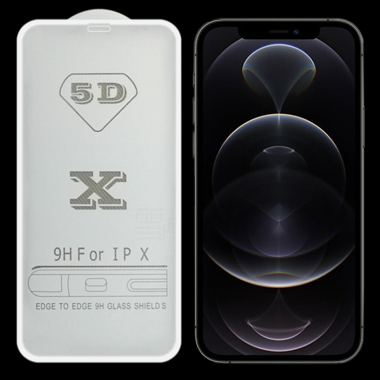 9H 5D Full Glue Full Screen Tempered Glass Film, For iPhone 12 / 12 Pro (White) (1 PC), For iPhone 12 / 12 Pro (Black) (1 PC), For iPhone 12 Pro Max (Black) (1 PC)