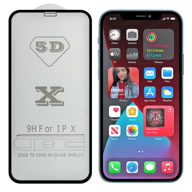 9H 5D Full Glue Full Screen Tempered Glass Film, For iPhone 12 / 12 Pro (White) (1 PC), For iPhone 12 / 12 Pro (Black) (1 PC), For iPhone 12 Pro Max (Black) (1 PC)