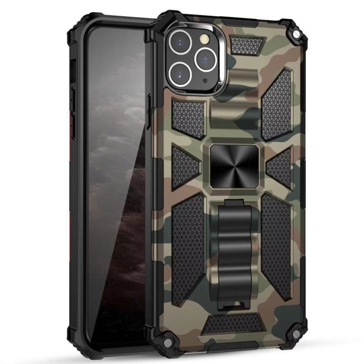 Camouflage Armor Shockproof TPU + PC Magnetic Protective Case with Holder, For iPhone 11, For iPhone 11 Pro, For iPhone 11 Pro Max