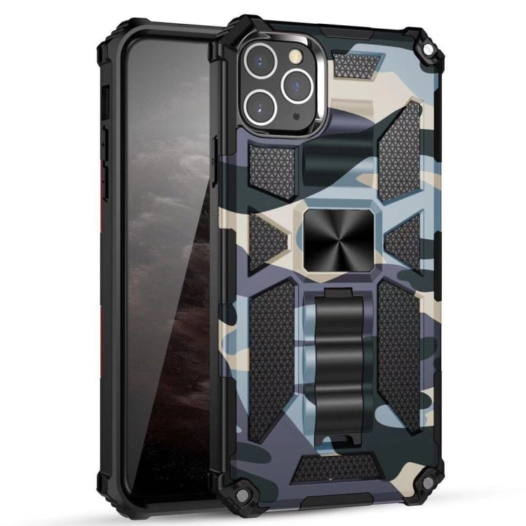 Camouflage Armor Shockproof TPU + PC Magnetic Protective Case with Holder, For iPhone 11, For iPhone 11 Pro, For iPhone 11 Pro Max