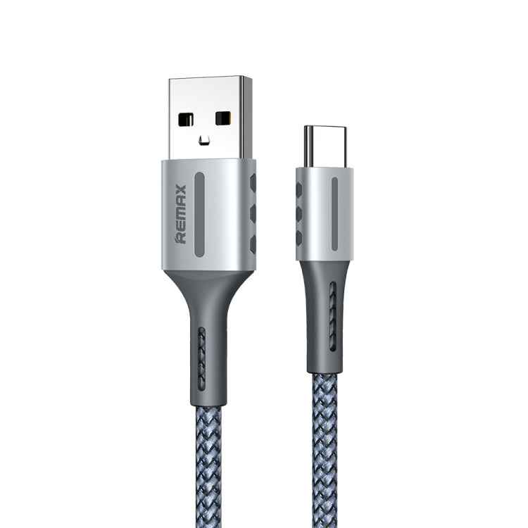 Remax 2.4A Barrett Series Charging Data Cable, Length: 1m, Type-C, 8 Pin
