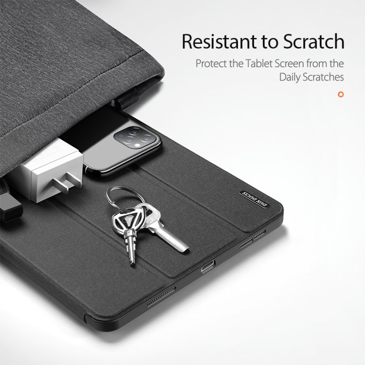 DUX DUCIS Domo Series Horizontal Flip Magnetic TPU + PU Leather Case with Three-folding Holder & Pen Slot & Sleep / Wake-up Function, iPad Pro 11 （2021）/(2020), iPad Pro 12.9  2021 / 2020