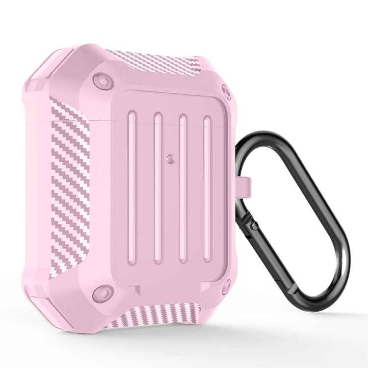 Wireless Earphones Shockproof Carbon Fiber Luggage TPU Protective Case, For AirPods 1/2, For AirPods Pro
