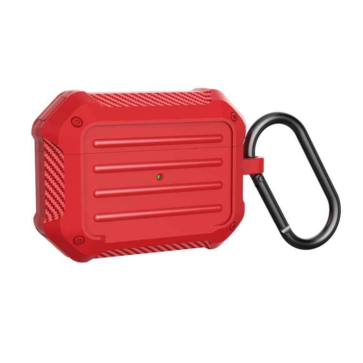 Wireless Earphones Shockproof Carbon Fiber Luggage TPU Protective Case, For AirPods 1/2, For AirPods Pro