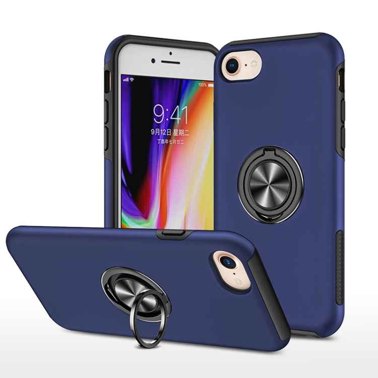 PC + TPU Shockproof Magnetic Protective Case with Invisible Ring Holder, For iPhone 6, For iPhone 6 Plus, For iPhone SE 2022 / SE 2020 / 8 / 7, For iPhone 8 Plus / 7 Plus, For iPhone XS / X, For iPhone XR, For iPhone XS Max, For iPhone 11
