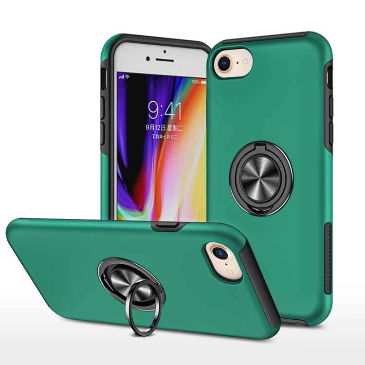 PC + TPU Shockproof Magnetic Protective Case with Invisible Ring Holder, For iPhone 6, For iPhone 6 Plus, For iPhone SE 2022 / SE 2020 / 8 / 7, For iPhone 8 Plus / 7 Plus, For iPhone XS / X, For iPhone XR, For iPhone XS Max, For iPhone 11