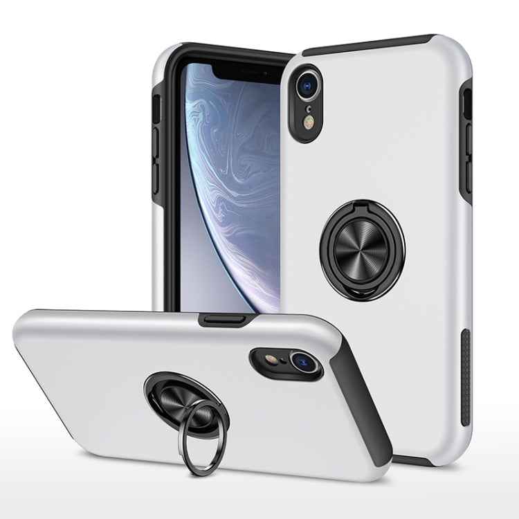 PC + TPU Shockproof Magnetic Protective Case with Invisible Ring Holder, For iPhone 6, For iPhone 6 Plus, For iPhone SE 2022 / SE 2020 / 8 / 7, For iPhone 8 Plus / 7 Plus, For iPhone XS / X, For iPhone XR, For iPhone XS Max, For iPhone 11