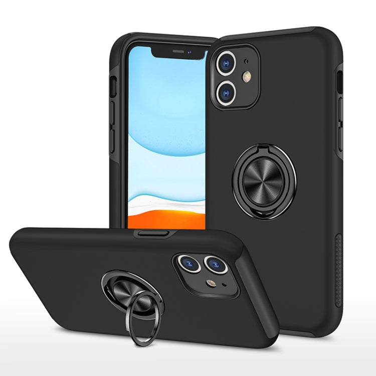 PC + TPU Shockproof Magnetic Protective Case with Invisible Ring Holder, For iPhone 6, For iPhone 6 Plus, For iPhone SE 2022 / SE 2020 / 8 / 7, For iPhone 8 Plus / 7 Plus, For iPhone XS / X, For iPhone XR, For iPhone XS Max, For iPhone 11