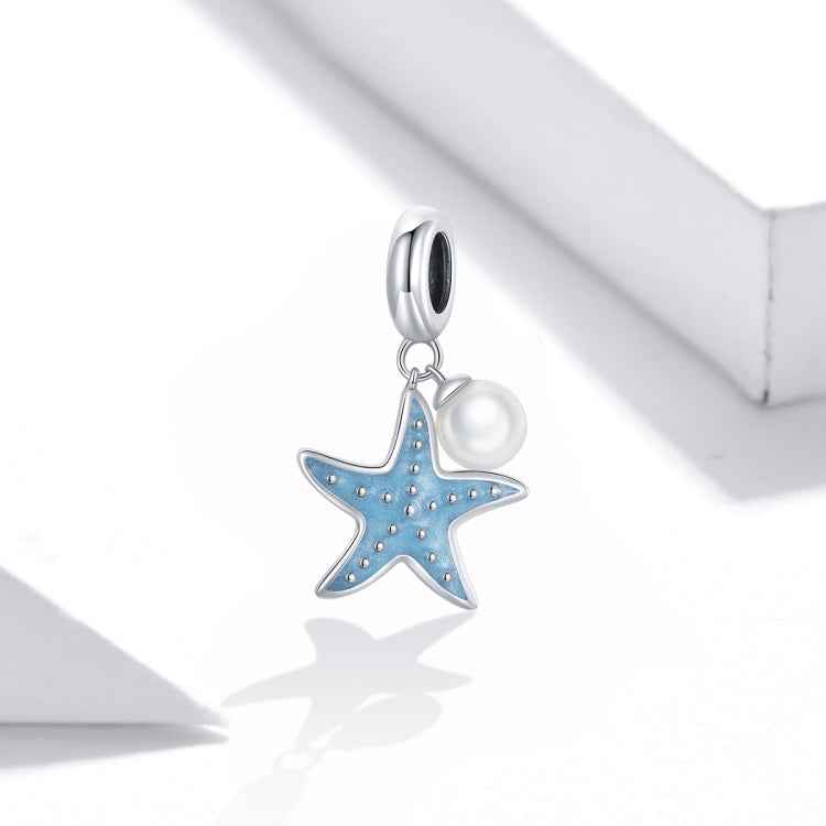 S925 Sterling Silver Starfish Pendant DIY Bracelet Necklace Accessories