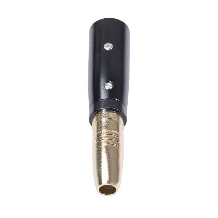 2 PCS LZ1164G Gilded 6.35mm Female to XRL Male Audio Adapter Microphone Stereo Speaker Connector