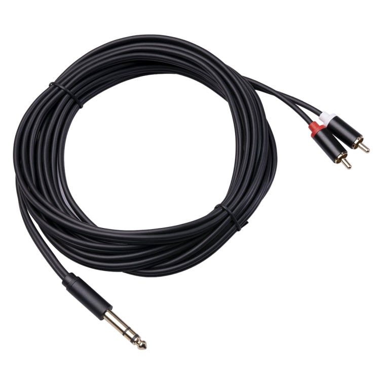 3685 6.35mm Male to Double RCA Male Stereo Audio Cable, 1.5m, 3m, 5m