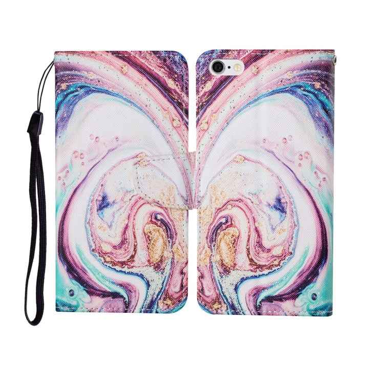 Painted Pattern Horizontal Flip Leathe Case, For iPhone 6, For iPhone 6 Plus, For iPhone 7 Plus