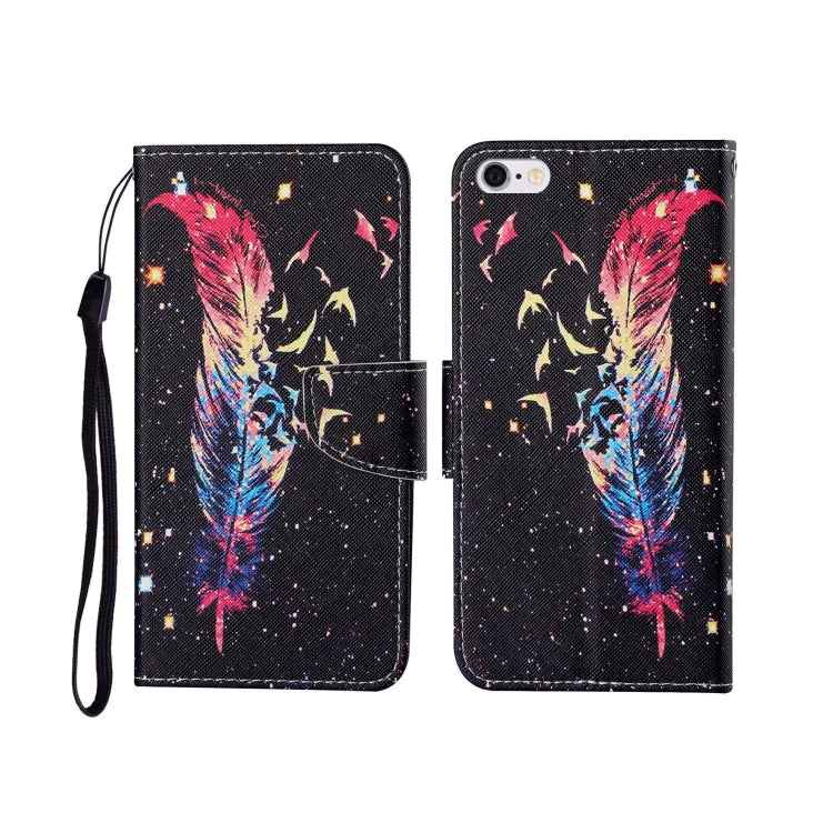 Painted Pattern Horizontal Flip Leathe Case, For iPhone 6, For iPhone 6 Plus, For iPhone 7 Plus
