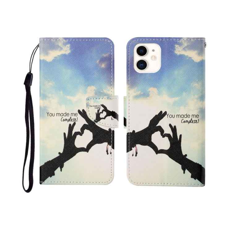 Painted Pattern Horizontal Flip Leathe Case, For iPhone 12 mini, For iPhone 12/12 Pro, For iPhone 12 Pro Max
