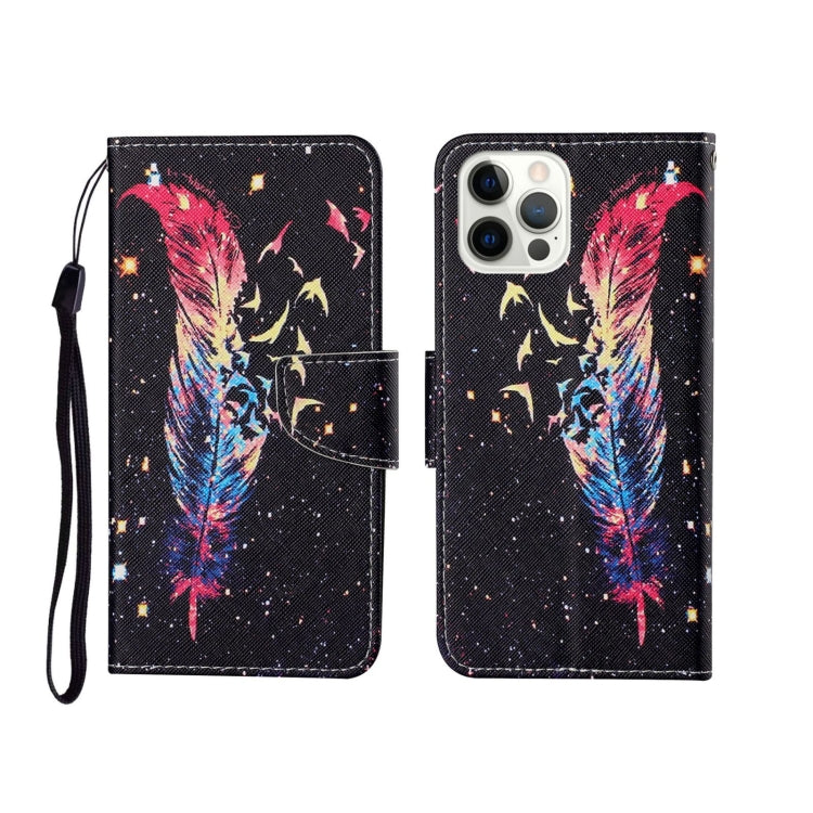 Painted Pattern Horizontal Flip Leathe Case, For iPhone 12 mini, For iPhone 12/12 Pro, For iPhone 12 Pro Max