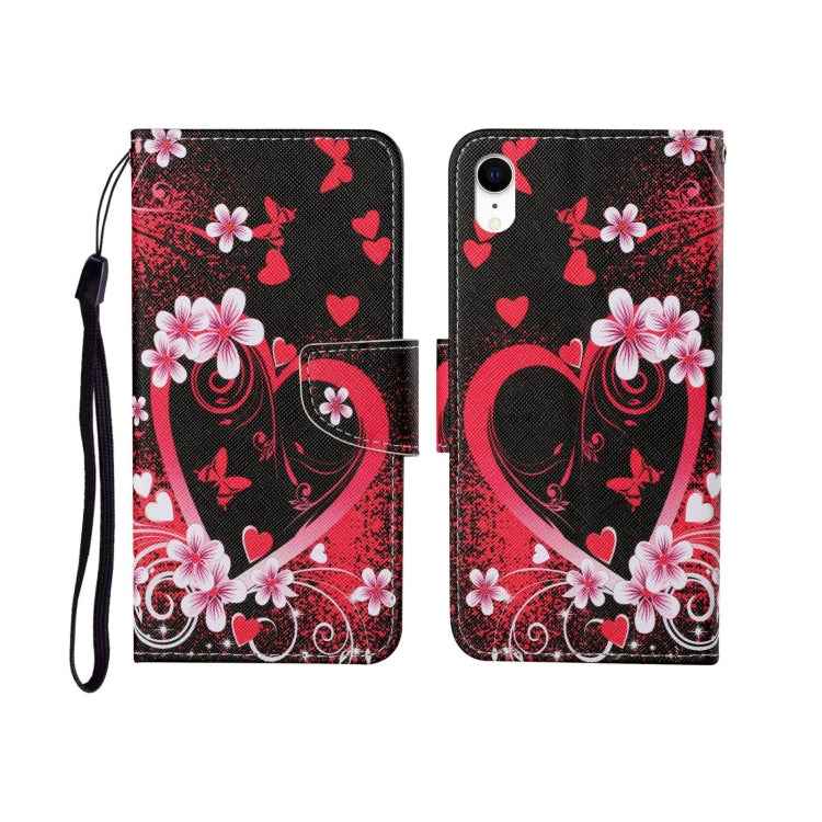 Painted Pattern Horizontal Flip Leathe Case, For iPhone SE (2020)/ 7 /8, For iPhone X, For iPhone XR