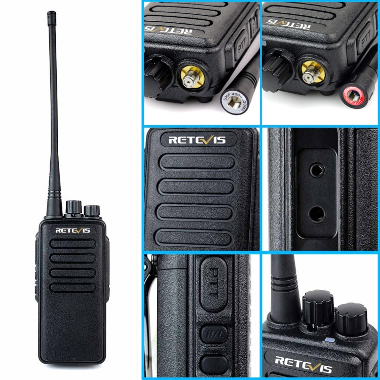 RETEVIS RT1 10W UHF 400-520MHz 16CH Handheld Walkie Talkie,, RT1 400-520MHz US Plug