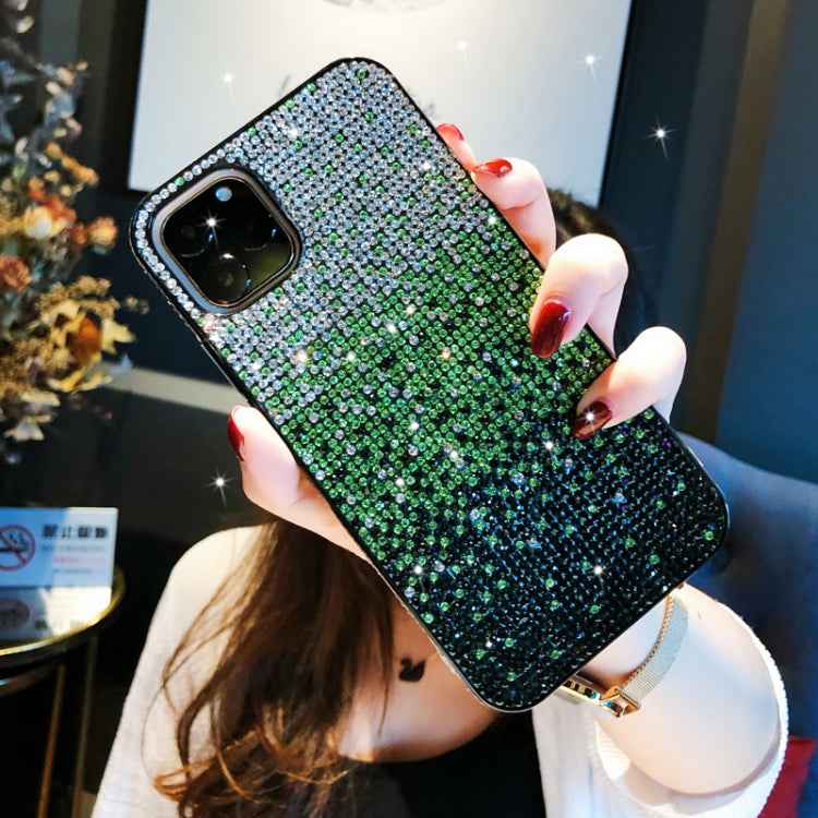 PC + Crystal Diamond Tri-Color Gradient Protective Case