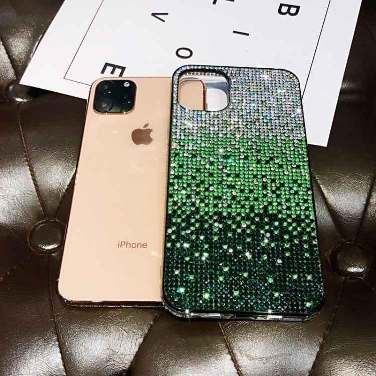 PC + Crystal Diamond Tri-Color Gradient Protective Case