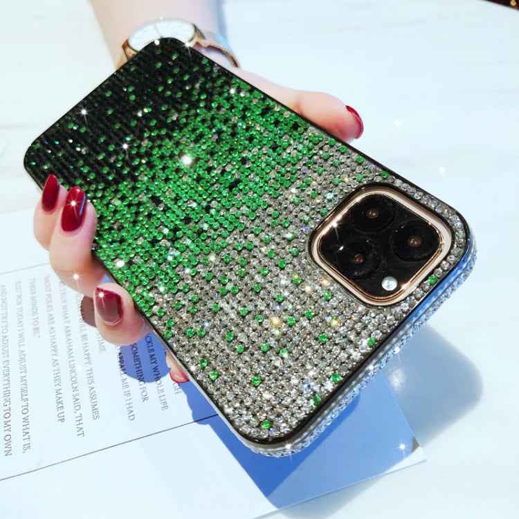 PC + Crystal Diamond Tri-Color Gradient Protective Case