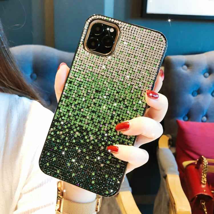 PC + Crystal Diamond Tri-Color Gradient Protective Case