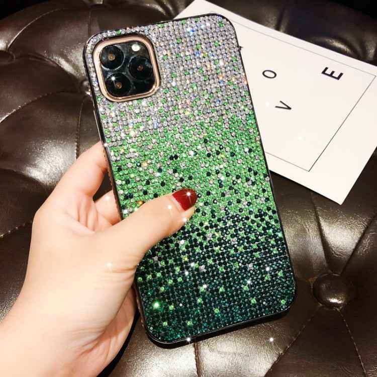PC + Crystal Diamond Tri-Color Gradient Protective Case