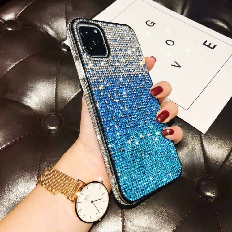 PC + Crystal Diamond Tri-Color Gradient Protective Case
