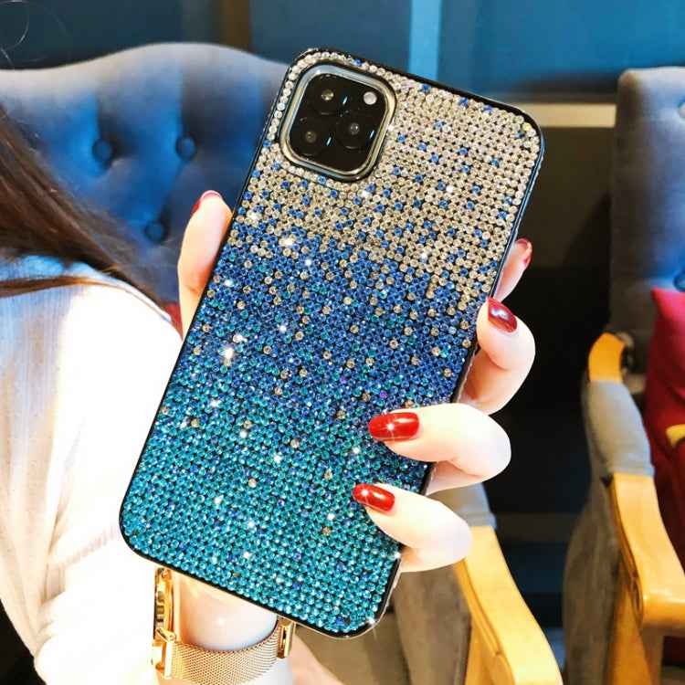 PC + Crystal Diamond Tri-Color Gradient Protective Case