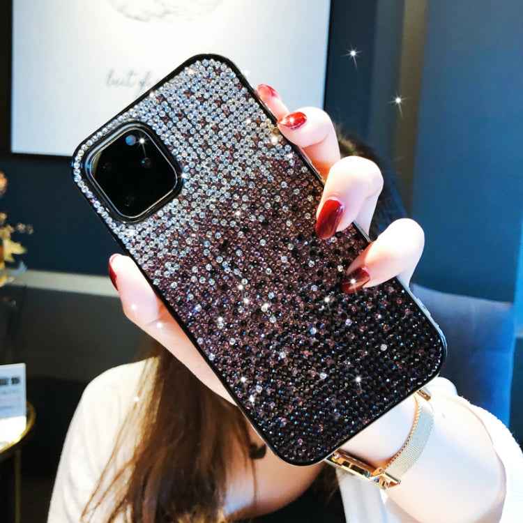 PC + Crystal Diamond Tri-Color Gradient Protective Case