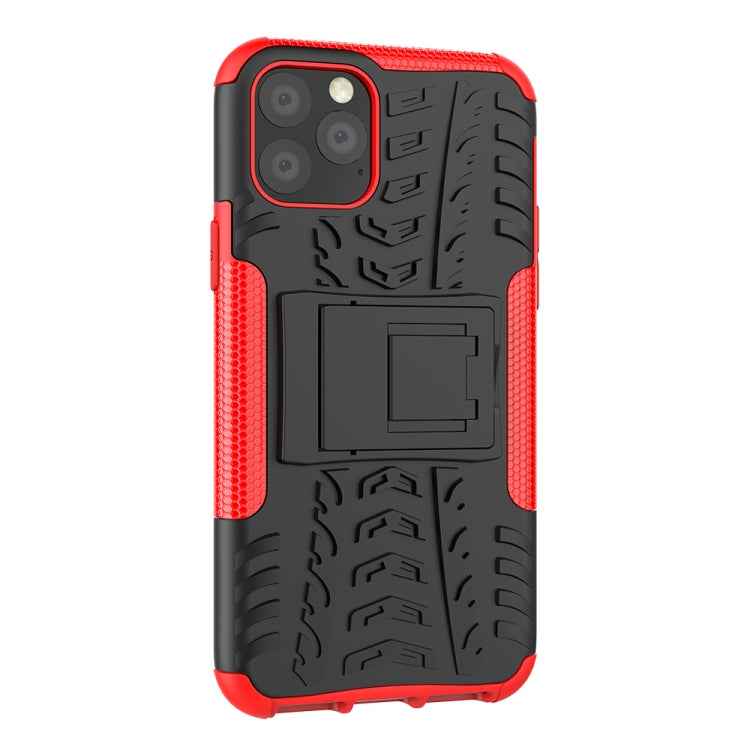Tire Texture TPU + PC Shockproof Case with Holder, For iPhone 11 Pro, For iPhone 11