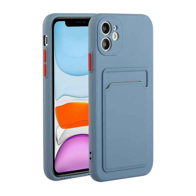 Card Slot Design Shockproof TPU Protective Case, For iPhone 8 & 7, For iPhone 8 Plus & 7 Plus, For iPhone 11, For iPhone 11 Pro