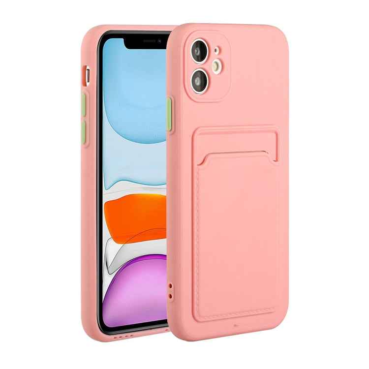 Card Slot Design Shockproof TPU Protective Case, For iPhone 8 & 7, For iPhone 8 Plus & 7 Plus, For iPhone 11, For iPhone 11 Pro