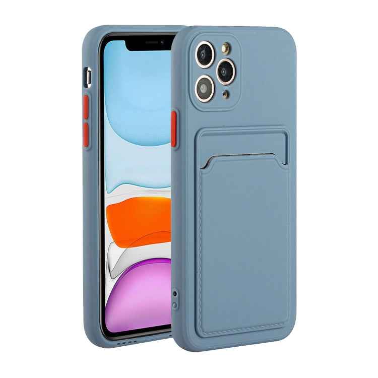 Card Slot Design Shockproof TPU Protective Case, For iPhone 8 & 7, For iPhone 8 Plus & 7 Plus, For iPhone 11, For iPhone 11 Pro